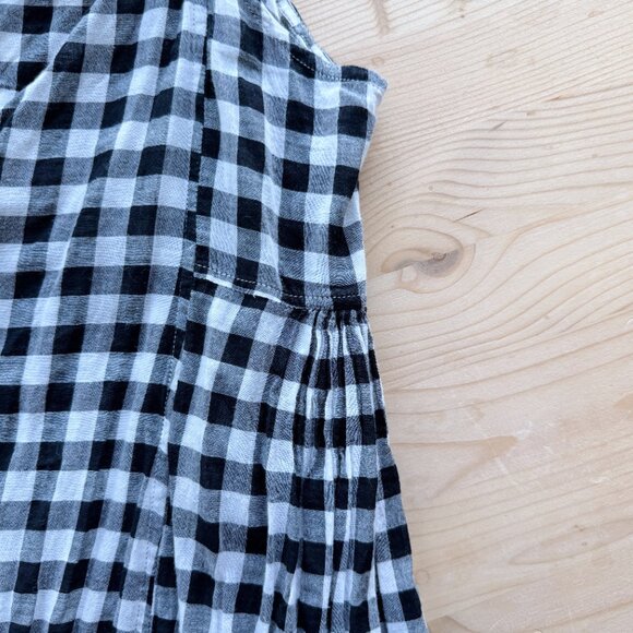 Injiri Slip Sundress in Black Gingham - Picture 4 of 4